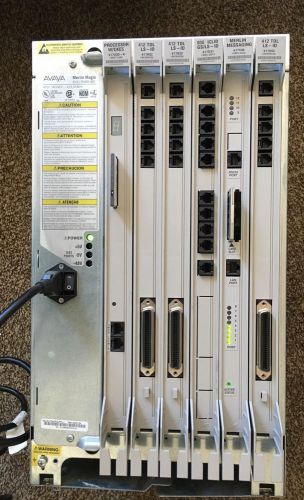 Avaya Lucent Merlin Magix PBX Phone system 515A cabinet COMPLETE! 617C49
