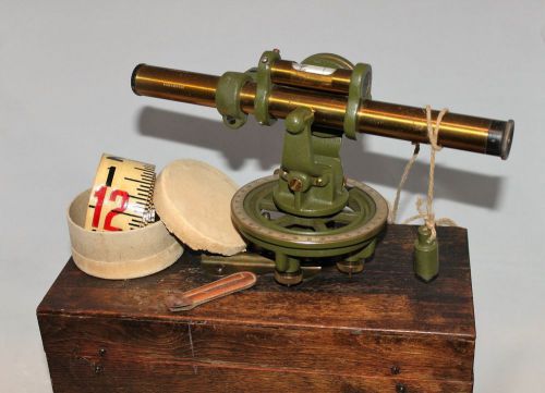 Vintage 1943 wwii david white co. army surveying level transit for sale