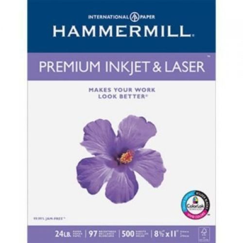 Hammermill Premium Ink &amp; Laser, 24lb, 8.5x11, 97 Bright 500 Sheets/1 Ream