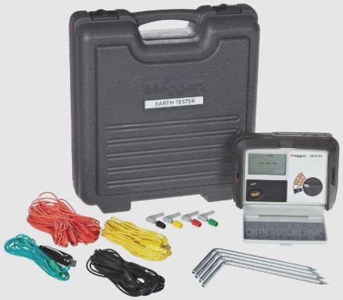 Megger DET4TD2 4-Terminal Ground Resistance Tester with Dry-Cell Battery, New