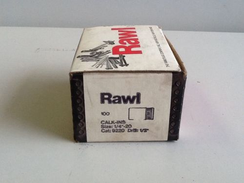 Rawl 1/4&#034;-20 Calk-Ins, Box Of 100 (SKU#846/A1210)