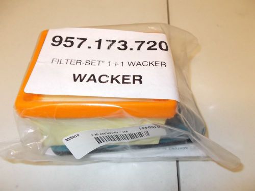 NIB Genuine Wacker 0159441 Pre Air Foam Filter &amp; Air Filter Kit 957.173.720