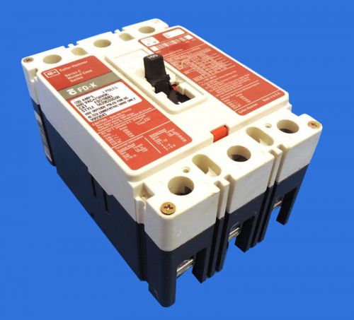 Cutler-hammer fd3100kl circuit breaker 100a 600vac 250vdc 3p molded case switch for sale