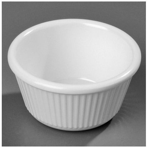 Winco RFM-2W, 2-Ounce Fluted Melamine Ramekins, White, 1 Dozen
