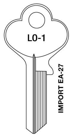 KEY BLANK,LORI DD/MRT CYL 10BG