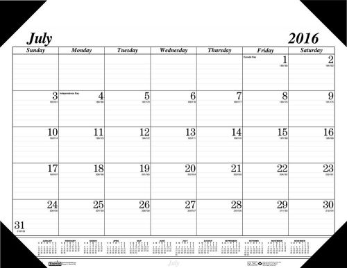 House of Doolittle 2016 - 2017 Monthly Desk Pad Calendar Academic Economy 22 ...