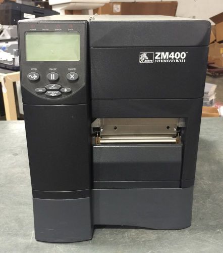 Zebra zm400 (zm400-2001-0600t) label thermal printer for sale