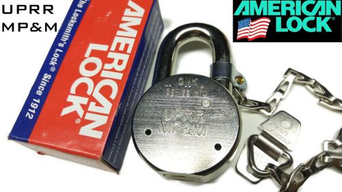 American lock series ah10 union pacific railroad rr uprr mp&amp;m signal padlock for sale