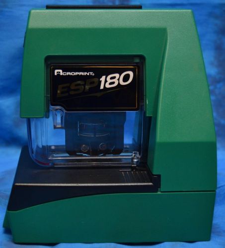 Acroprint esp-180 time clock stamp with key for sale