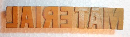 Vintage Letterspress Wooden Block Good For Study, Printing Material Block  kb81