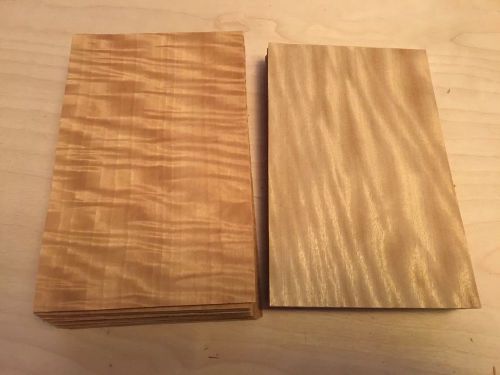 60 Pieces Total Figured Anigre And Avodire Veneer 5&#034;X8&#034; Free Ship!