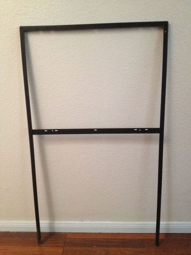 Black metal a-frame double stake real estate sign frame 24&#034; x 18&#034; for sale