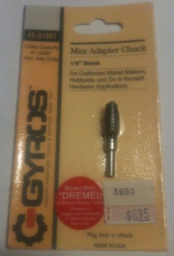 NEW Gyros Mini Adapter Chuck 1/8&#034; Shank For Dremel &amp; Similar Rotary Tools #61-80