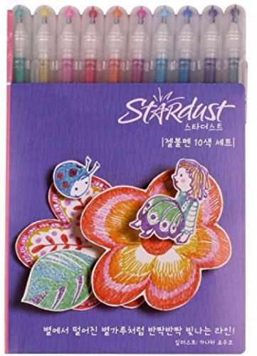 Sakura PGB10CS4 10-piece Gelly Roll Assorted Colors Stardust Galaxy Pen Blister
