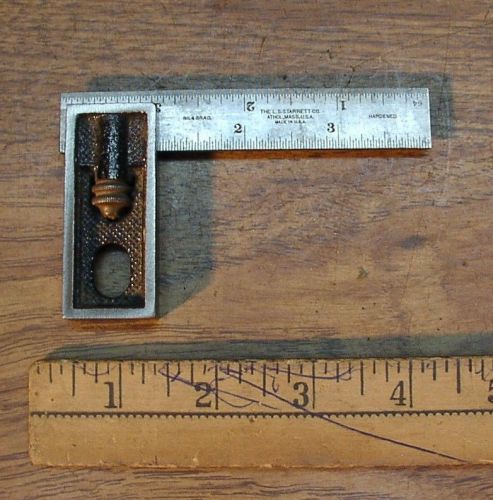 Old Used Tool,Starrett 4&#034;  Machinists Square,Hardened,Tempered No. 4,No Markings
