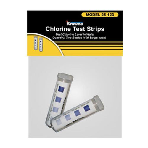 New krowne p25-123 - chlorine test strips two-pack bag for sale