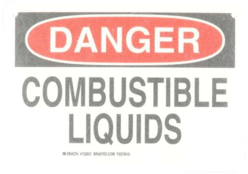 Brady 122821 chemical and hazardous materials sign, new for sale