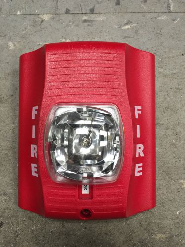 System sensor sr red strobe fire alarm system w/ mounting plate free shipping for sale