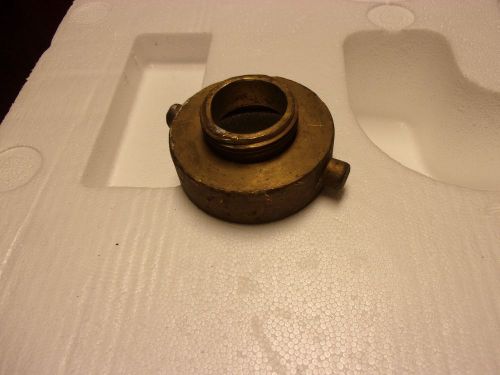 BRASS NST NH REDUCER 2-1/2&#034; x 1-1/2&#034; FIRE HOSE HYDRANT ADAPTER truck threaded