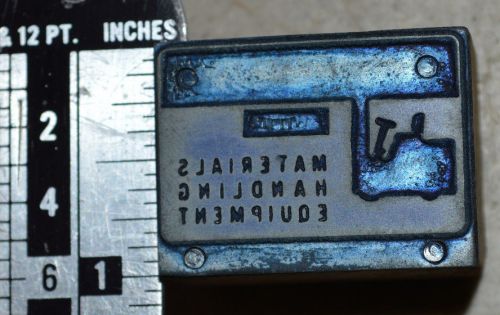 Vintage Letterpress Printer&#039;s Block - Materials Handling Equipment  logo