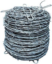 Barb wire,2pt 12.75ga 5&#034; com for sale