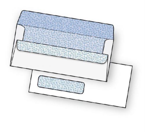 500 #10 Window Flip &amp; Stick Security Tinted Envelopes