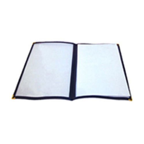 Winco PMCD-9K, 12x9.5-Inch Double Fold Menu Cover, Black