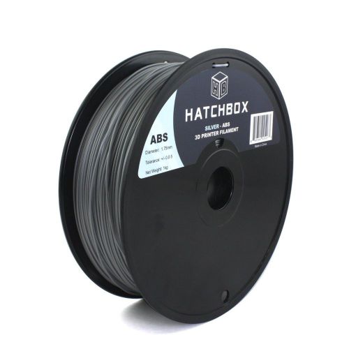 Hatchbox 3d abs-1kg 1.75-slv abs 3d printer filament, silver    l@@k! for sale