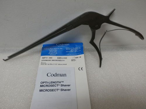 Codman MICROSECT 47-5033 Shaver 3mm 45* UP 8.5&#034; Orthopedic Spine Instruments