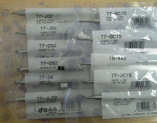 11 *new* hakko t7/t15 solder tips for fm-202 203 206 etc. for sale
