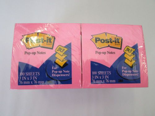 Post-It Pop-Up Notes Pink Colors Lot of 18 Packs (100 sheets per Pack)