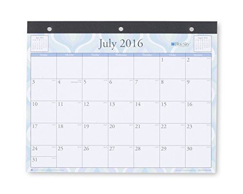 Blue Sky Boca Academic Year 16/17 Monthly 11 x 8.75 Tablet Calendar