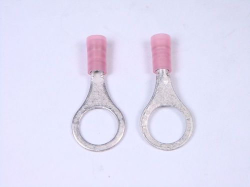 Lot of 10 ms25036-105 etc insulating crimp ring terminal 22-18 18-22 awg 3/8&#034; for sale
