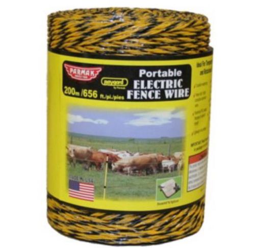 PARMAK Electric Fence Wire 656 Feet Portable BAYGARD