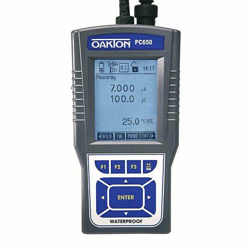 Oakton wd-35431-71 pc 650 ph/mv/ion/con/tds/psu/temp. meter kit w/nist for sale