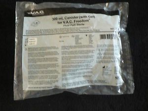 1 - NEW KCI WOUND VAC 300 ML CANISTER (WITH GEL) FOR ACTIV.A.C. THERAPY SYSTEM
