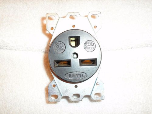 Hubbell hbl9330 30a 250v 3 wire receptacle, nema 6-30r, new in box for sale