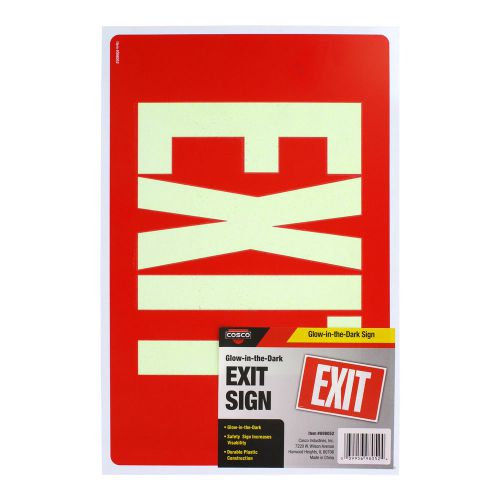 EXIT (GLOW-IN-THE-DARK),8x12