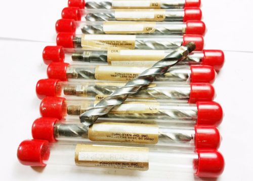Machinist Lot of 10) Tungsten Inc. 5/16&#034; .312 Carbide Thread Step Drill *NR* AV1