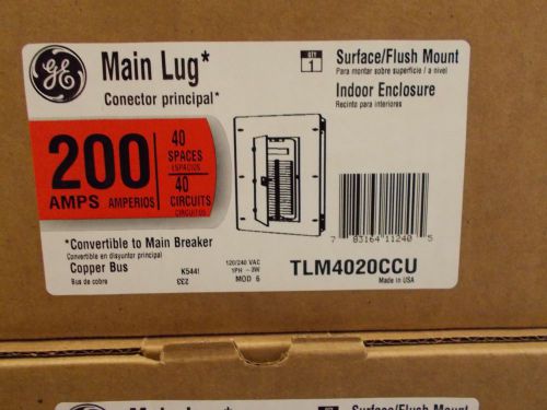 general electric TLM4020CCU 40circuit main lug indoor panel
