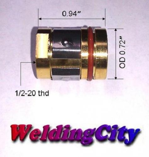 2 nozzle adapters 169-729 169729 for miller m-25/m-40 &amp; hobart mig welding guns for sale