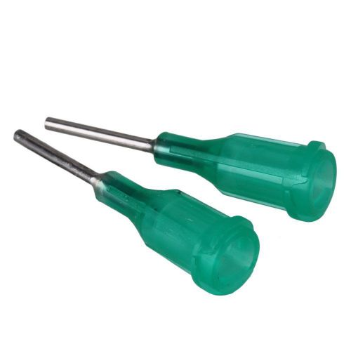 100pcs 1/2&#034; 18ga plastic glue liquid syringe dispenser dispensing needle tips for sale
