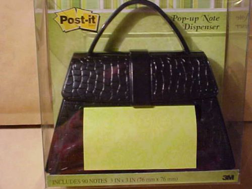 BLACK PURSE HEAVY WEIGHTED POP-UP NOTE DISPENSER - New in See Thru Box