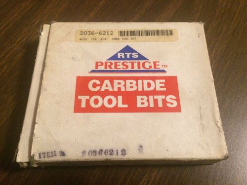 RTS Prestige 3/4&#034; C6 2036-6212 Carbide Tool Bits (5) PCS -  New Old Stock