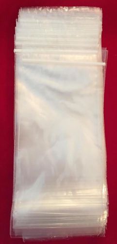 3&#034;X5&#034; Quality 2 Mil Poly Clear Reclosable Ziplock Zipper Bags lot of 200