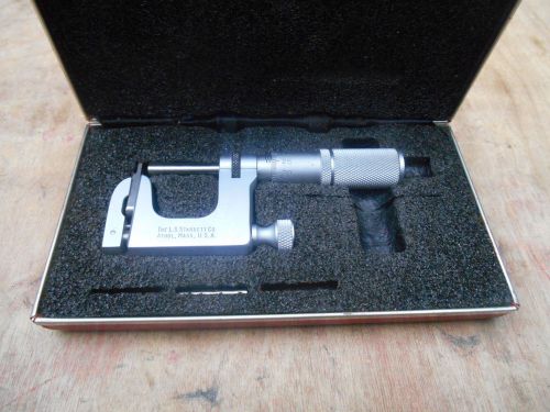 Starrett no. 220m  multi anvil micrometer , 0-25 mm , .01 mm for sale