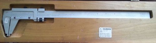 Scherr-tumico 12 inch vernier caliper, 0 to 300 mm, with case for sale