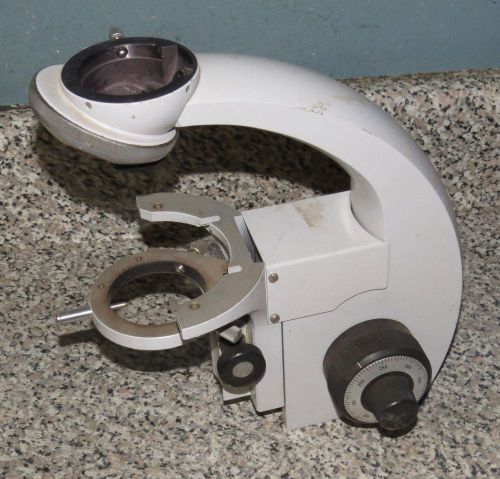 ++ ZEISS OLYMPUS CURVED NECK  MICROSCOPE BODY &amp; OBJECTIVE TURRET