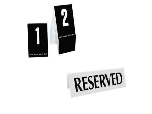Table numbers 1-20 and Reserved Signs, Tent Style, Free Shipping