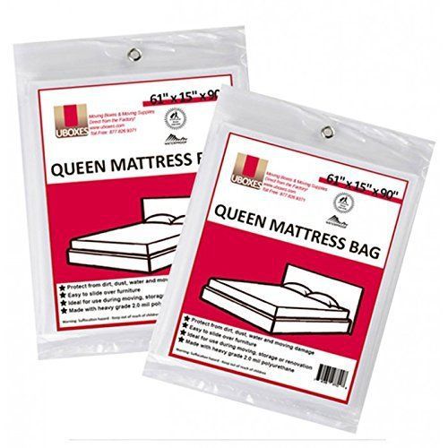 UBOXES Queen Size Mattress Covers/Bags 61&#034; x 15&#034; x 90&#034; Moving Supplies